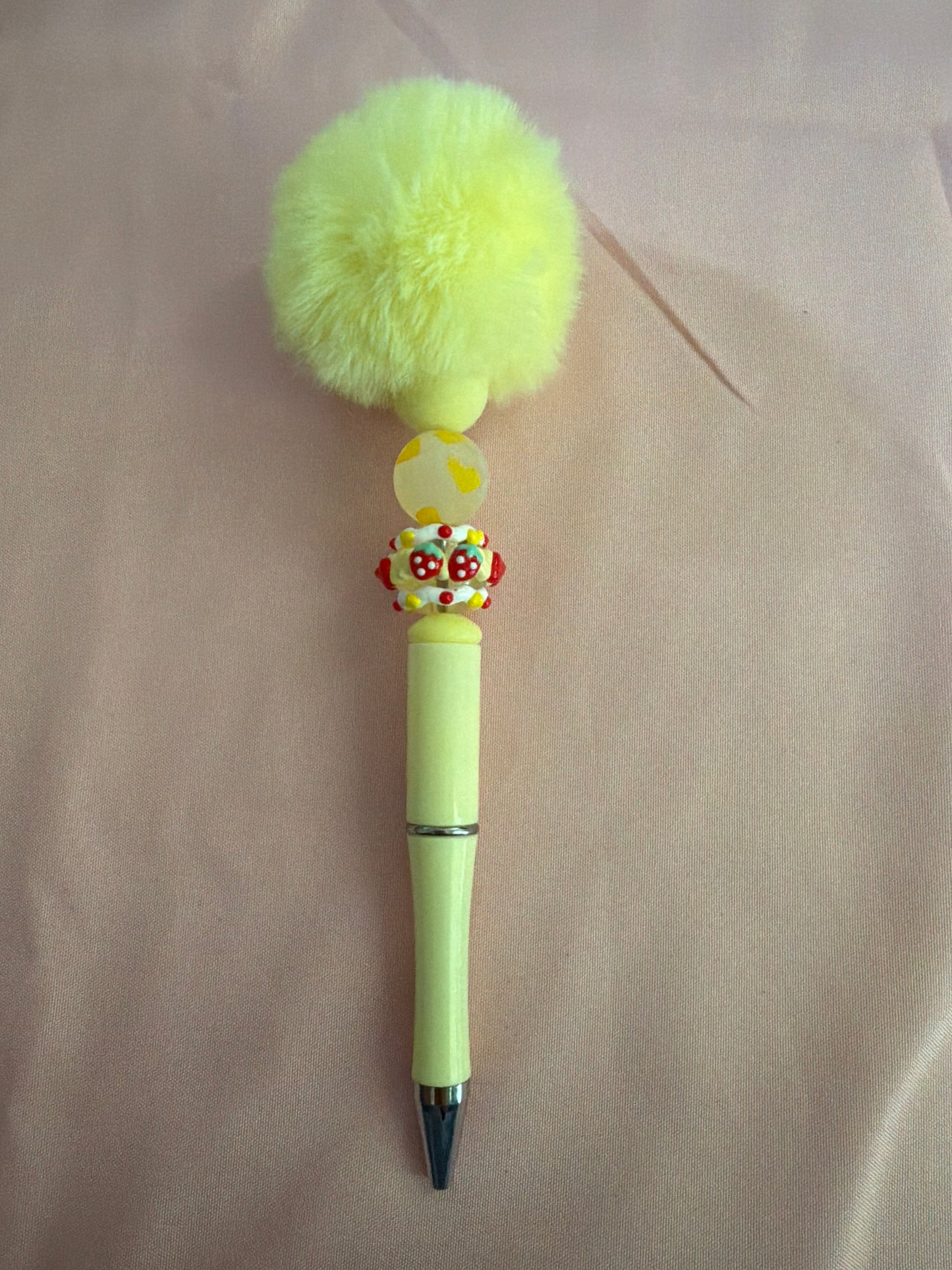 Yellow and strawberries