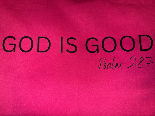 God is Good Pink Hoodie