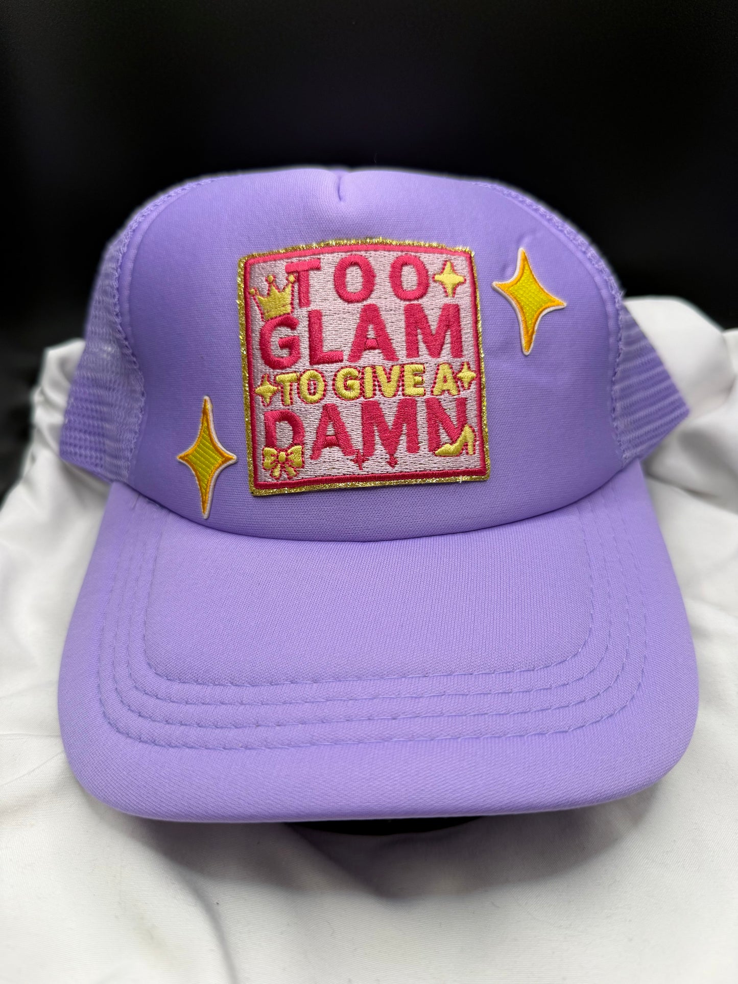 Too Glam to give a Damn hat