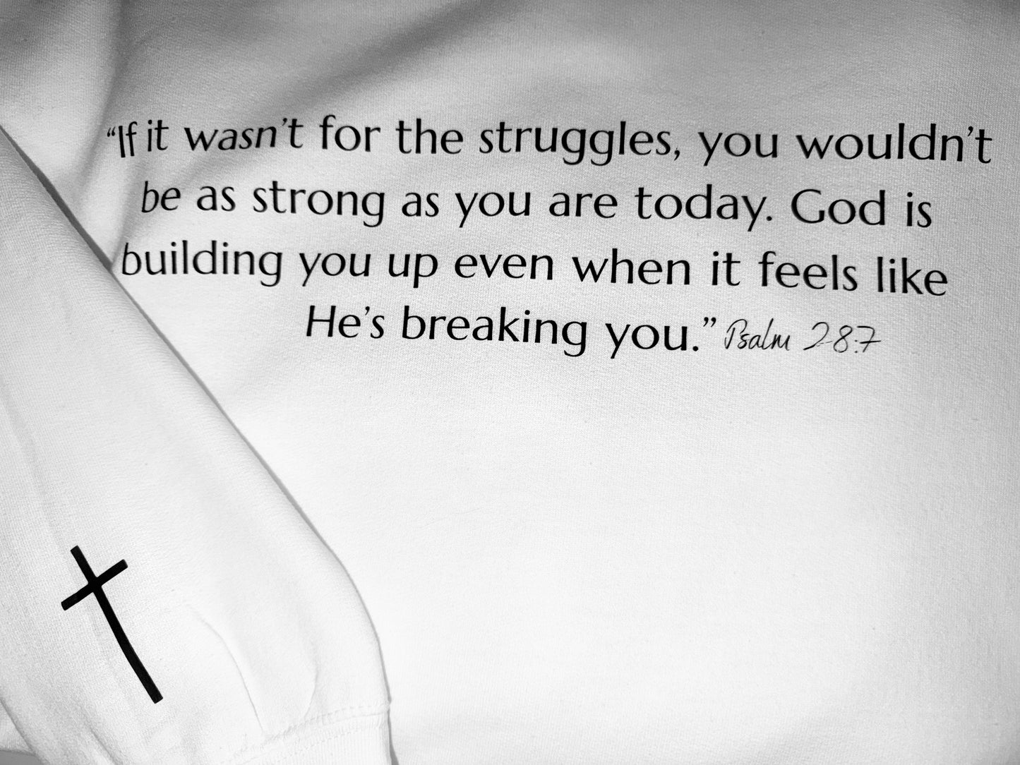 God is good White Hoodie