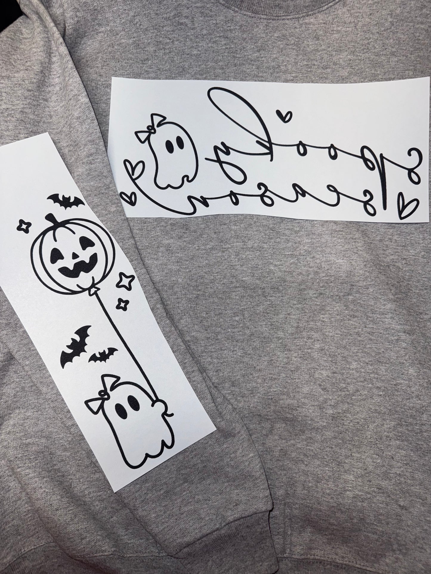 Spooky Season With Sleeve Crewneck 👻🎃